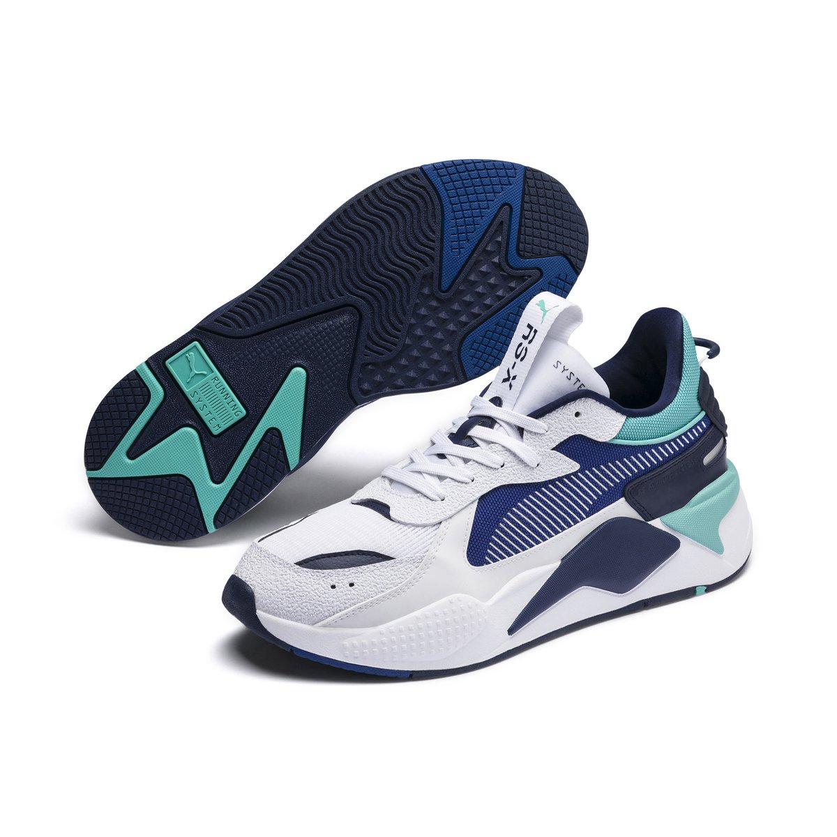 Giày thể thao Puma RS-X Hard Drive White Galaxy Blue 369818 02